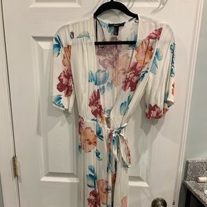 Floral wrap dress